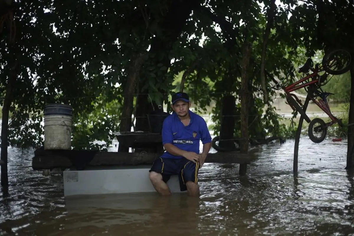 Lluvias en El Salvador. Foto: EFE