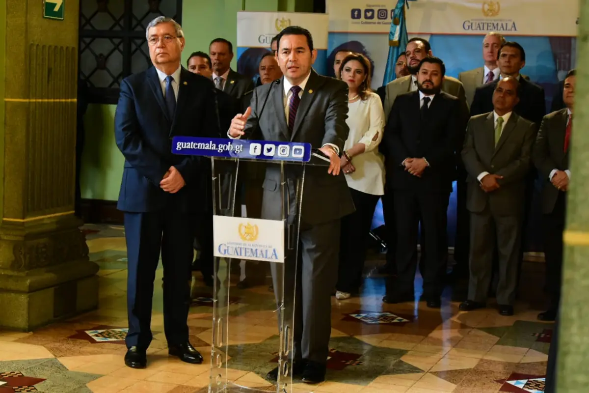 El gobernante habló luego de la reunión del Gabinete de Gobierno. Foto: Presidencia.