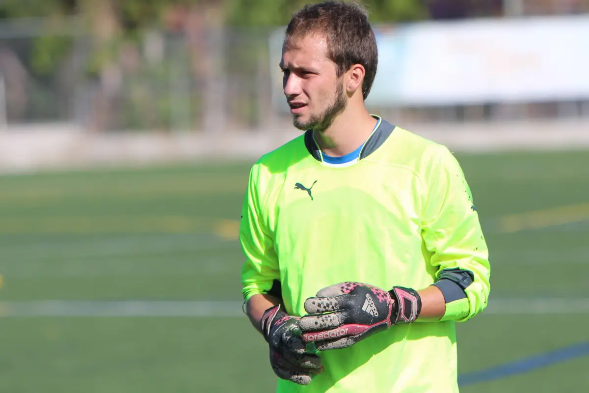 Kevin Moscoso durante un entreno con Comunicaciones.