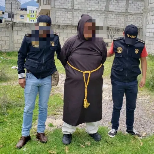 Capturan a supuesto monje en Quetzaltenango ,