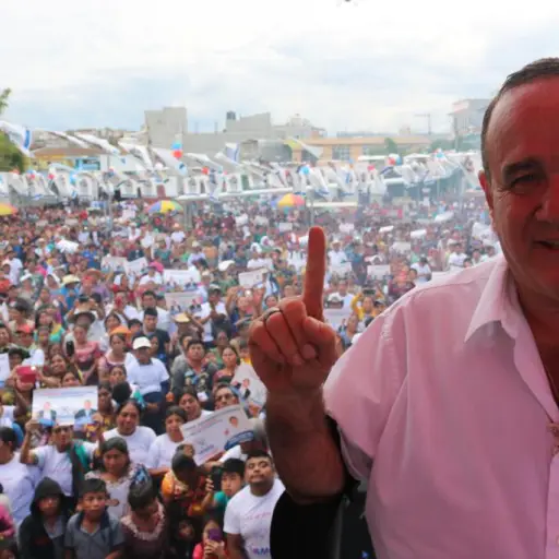 Alejandro Giammattei estuvo de gira por el Altiplano guatemalteco.