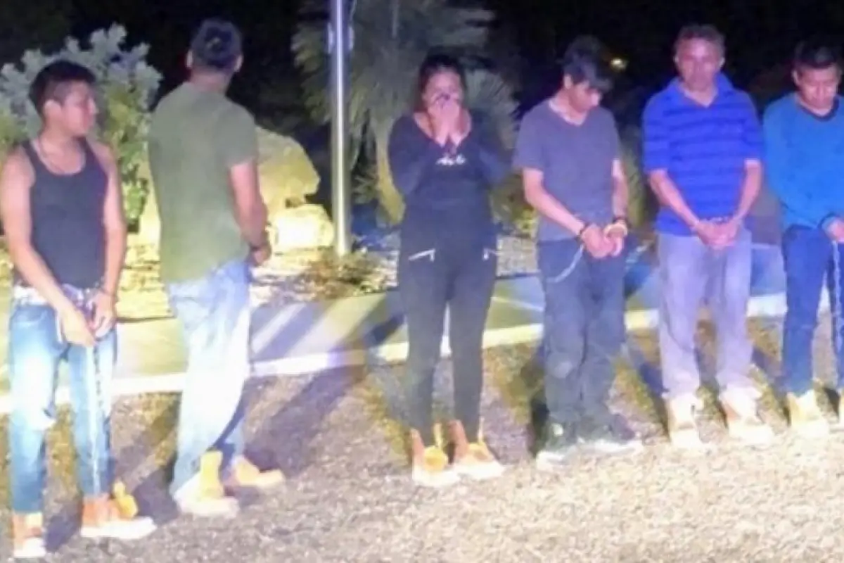 Migrantes capturados en Brewster Texas. Foto: CBS7