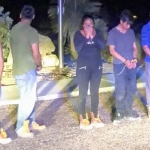 Migrantes capturados en Brewster Texas. Foto: CBS7