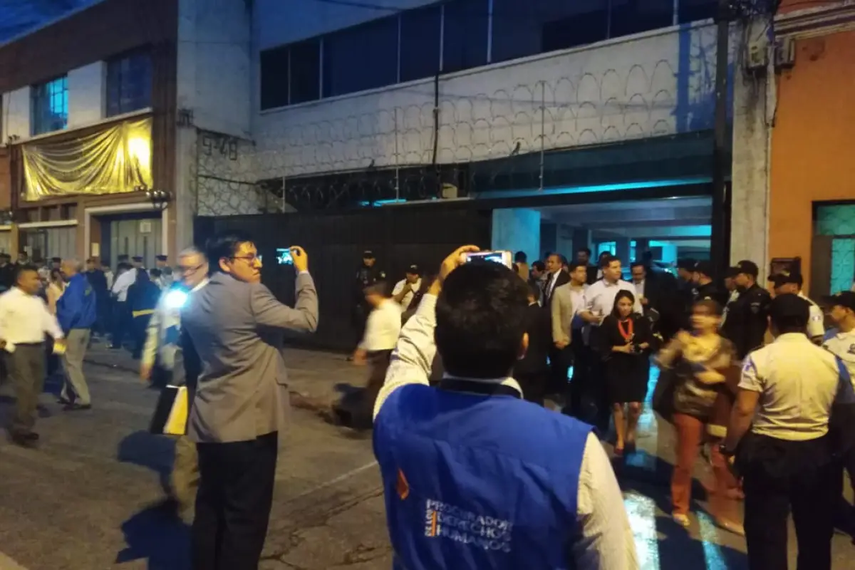 protesta Corte de Constitucionalidad Emisoras Unidas Guatemala, 