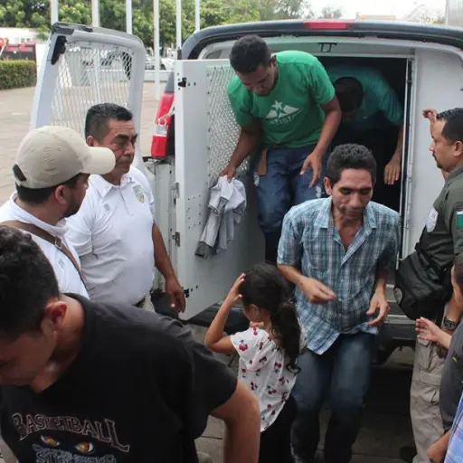 Migrantes centroamericanos secuestrados en Mexico. Foto: EFE