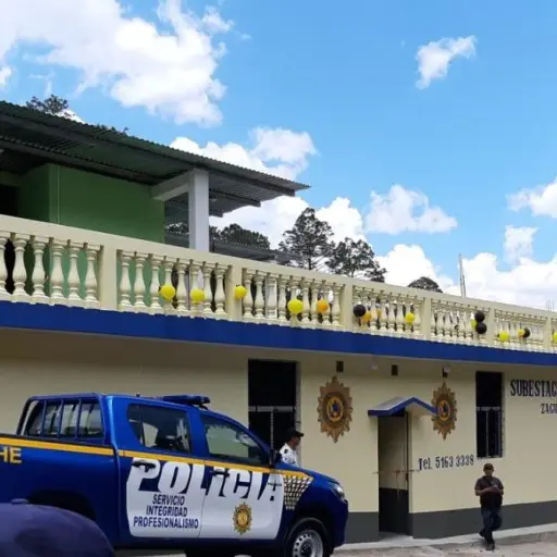 Subestación de PNC en Zacualpa, Quiché