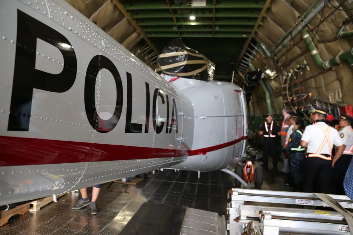 Helicóptero Policía Ministerio de Gobernación Estados Unidos Guatemala Emisoras Unidas, 