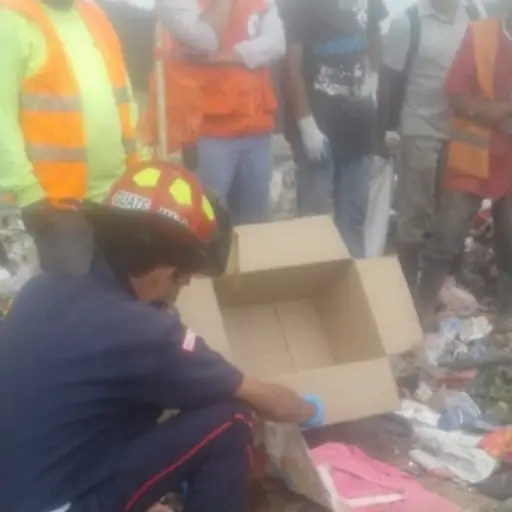 Bebé abandonado Villa Nueva Emisoras Unidas Guatemala ,