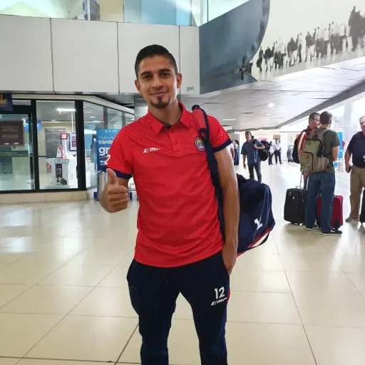 Cristian Alvizures previo al viaje a Estados Unidos. Foto: Departamento de prensa Club Xelajú