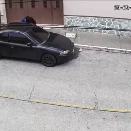 Momento ladron se lleva vehiculo zona 2
