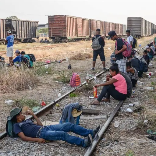 Migrantes en su paso por Mexico