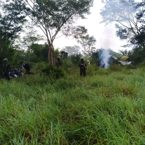 Avioneta accidentada en Retalhuleu