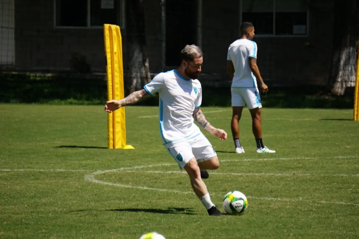 Jean Márquez en el entreno de selección, 