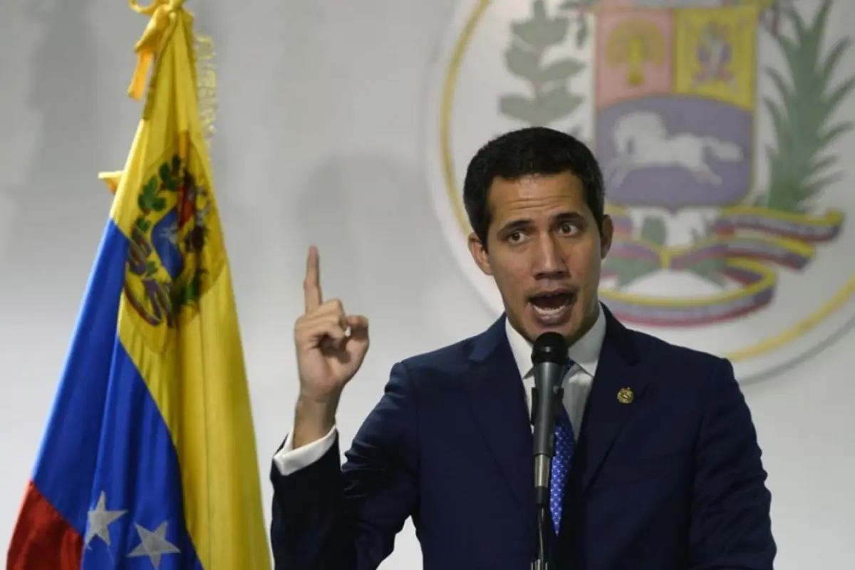 El líder opositor Juan Guaidó, reconocido como presidente interino de Venezuela por medio centenar de países