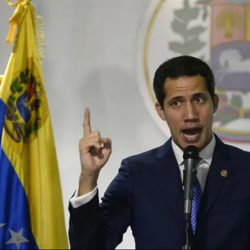 El líder opositor Juan Guaidó, reconocido como presidente interino de Venezuela por medio centenar de países