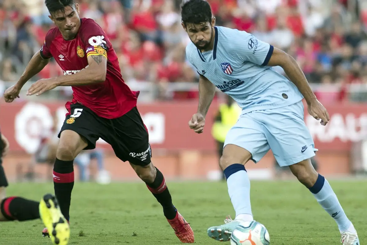 Costa durante el partido frente al Mallorca. Foto: AFP