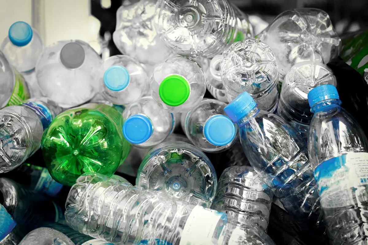 plastic bottles,Recycle waste management concept.