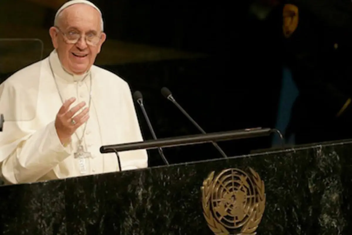 El papa pide en ONU verdadera voluntad política para atajar crisis climática