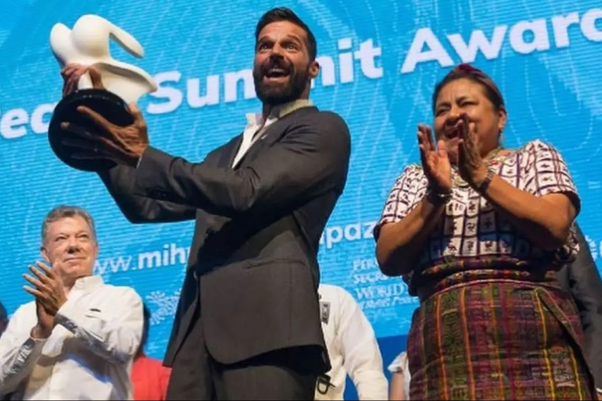 Ricky Martin Rigoberta Menchú Tum Emisoras Unidas Guatemala, 