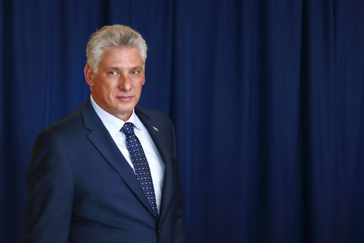 El actual mandatario de Cuba Miguel Díaz-Canel.