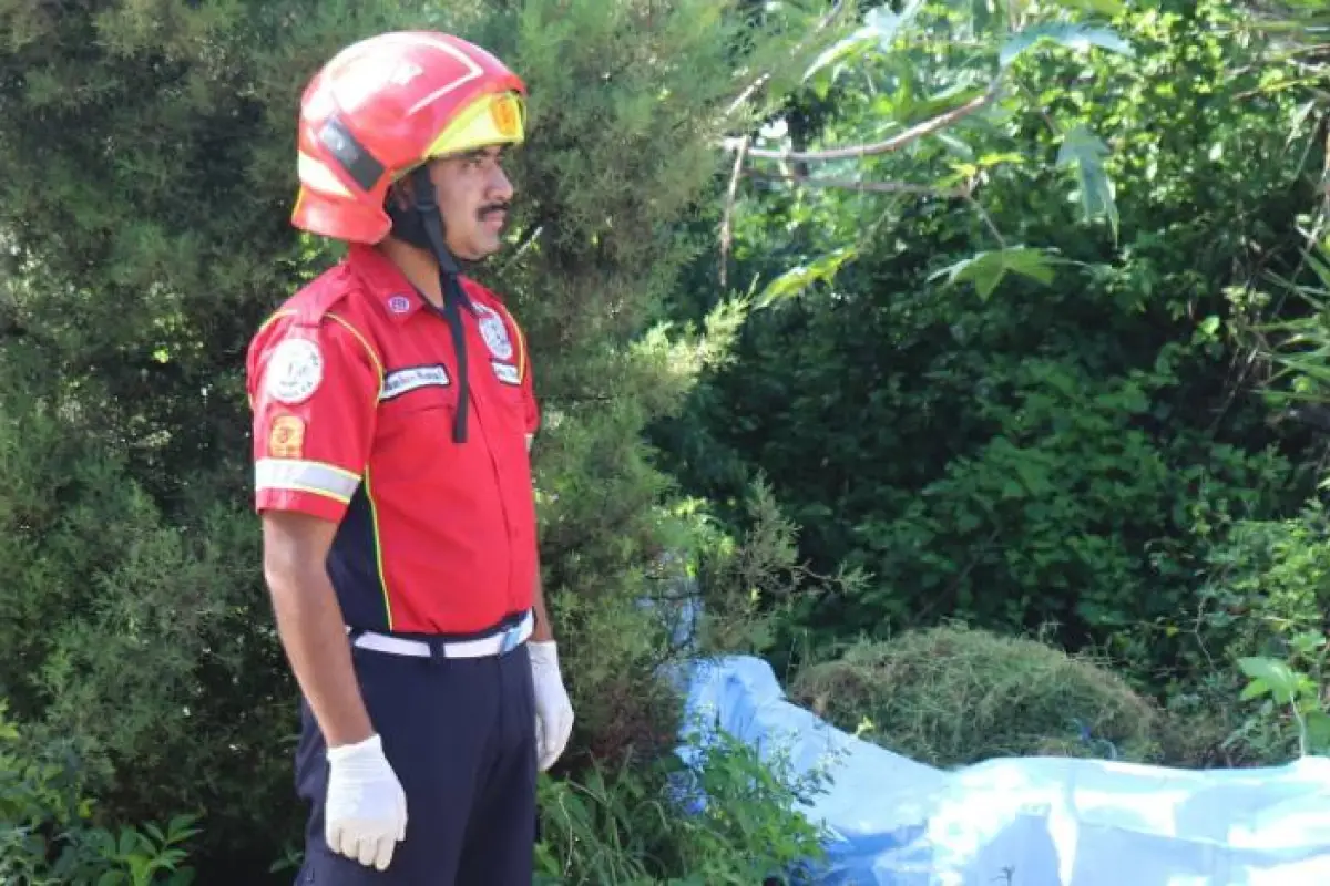 Los Bomberos Municipales atendieron este caso.