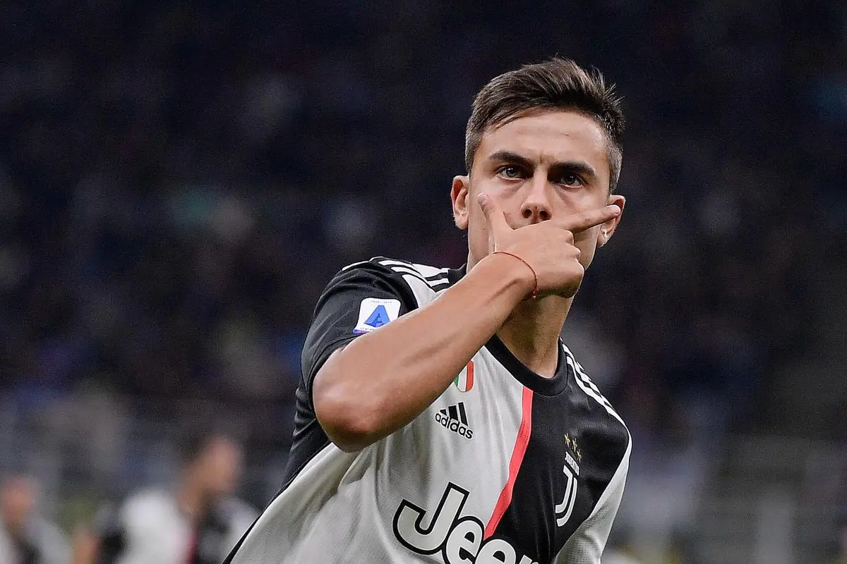 Dybala celebración de la Juventus, 