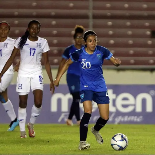 Ana Lucía Martínez durante el duelo frente a Honduras. Foto: CDG