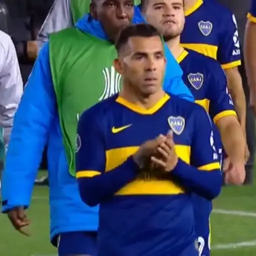 Carlos Tevez gesto ante River ,