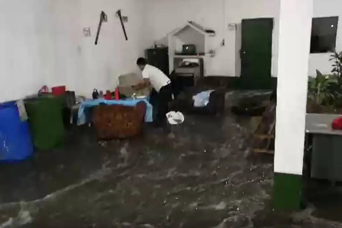 Las lluvias del lunes provocaron inundaciones en Villa Hermosa