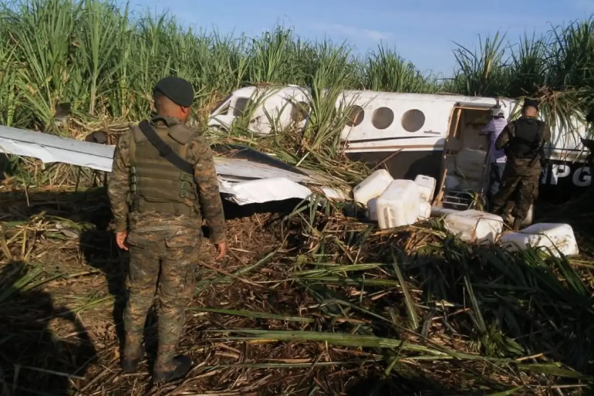 Aeronave localizada en Sipacate