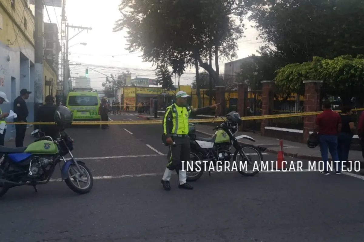 El hecho ocurrió cerca de estación de la policía en la zona 5.