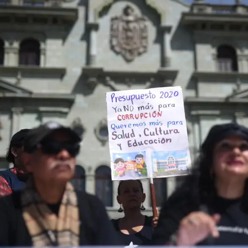 Los colectivos sociales catalogaron el proyecto presupuesto como un nuevo pacto de corruptos. Foto: Edwin Bercián.