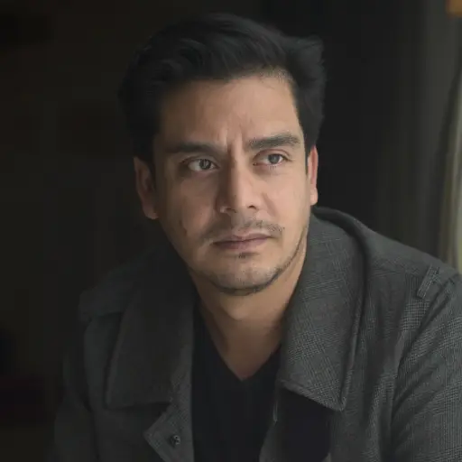 Guatemalan film director Jayro Bustamante poses during an interview for his films 