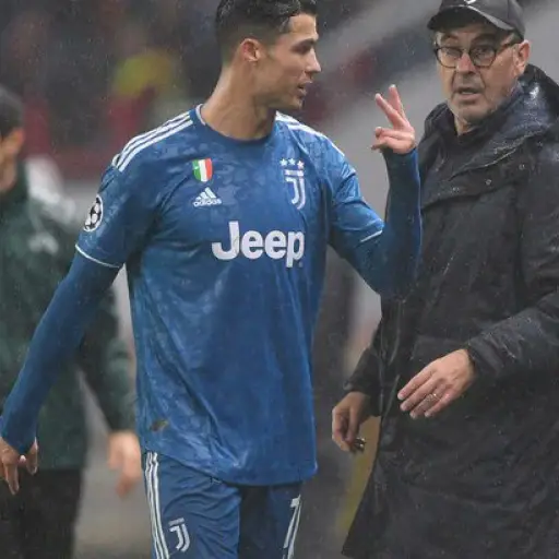 Cristiano Ronaldo y Sarri ,