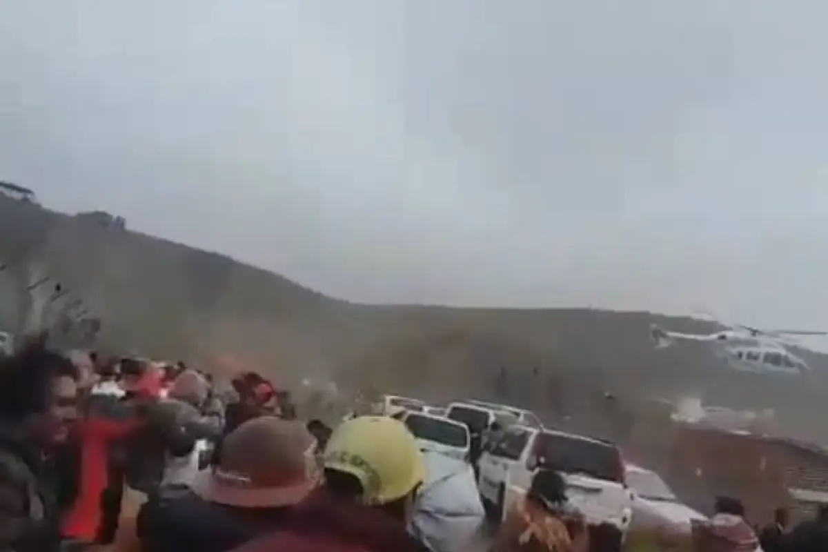 El incidente se dio cuando se vino una fuerte lluvia