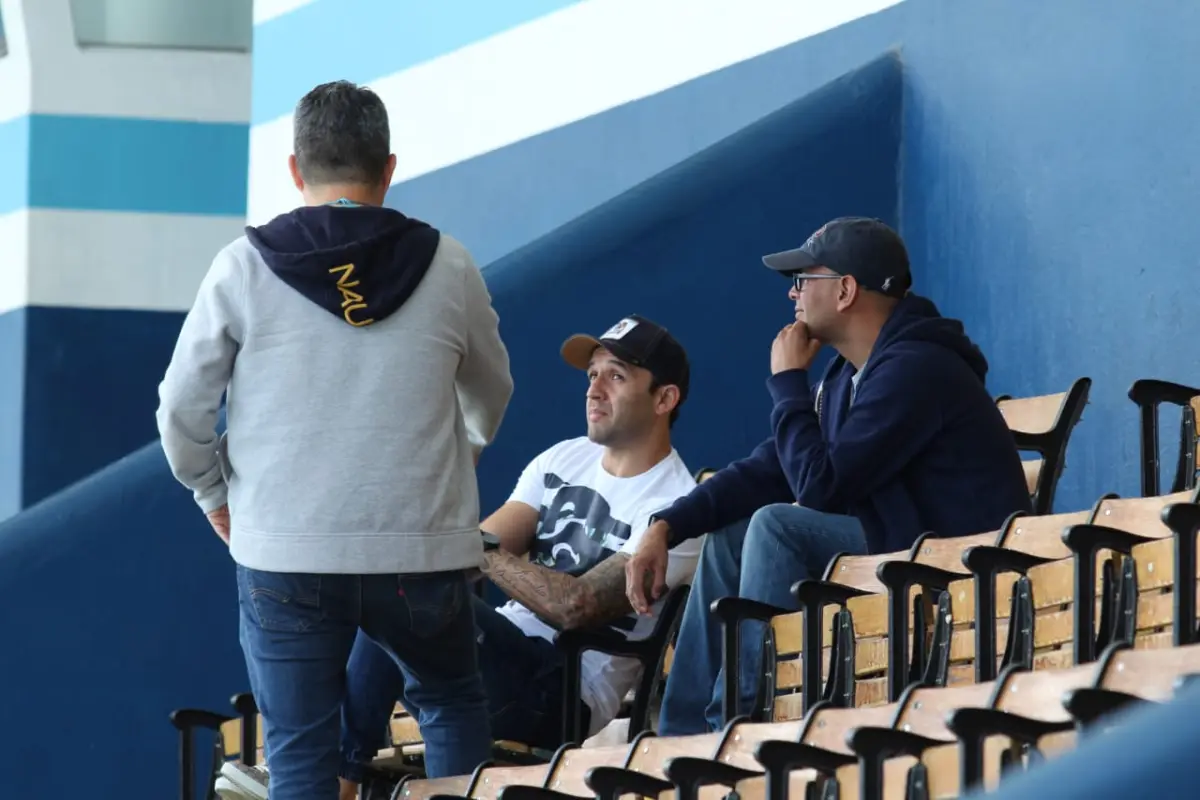 José Manuel Contreras estuvo presente en el juego de los cremas ante Siquinalá. Foto: Rodrigo Rivera