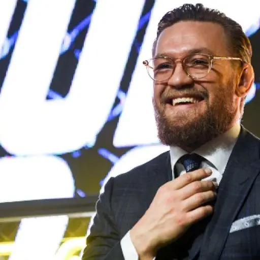 Mixed martial arts star Conor McGregor of Ireland attends a media briefing in central Moscow on October 24, 2019 to announce his next MMA combat schedule on January 18, 2020 in Las-Vegas. (Photo by Kirill KUDRYAVTSEV / AFP)