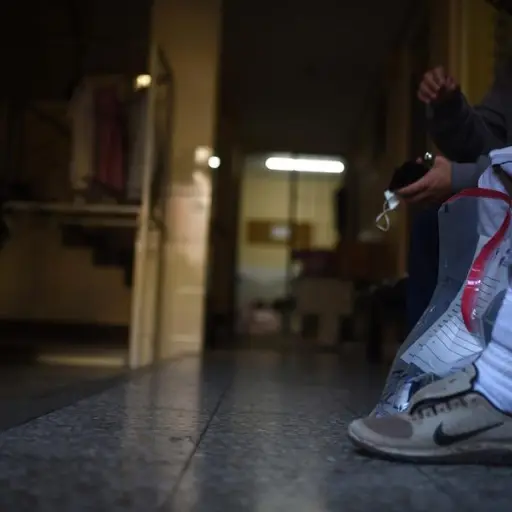 Dos hondureños llegan a Guatemala en el marco del Acuerdo Migratorio. Foto: EFE