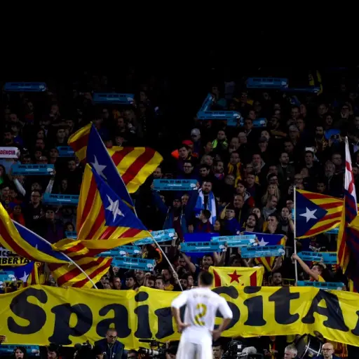 Movimientos independentistas en Cataluña. Foto: AFP