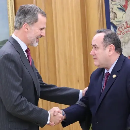 Giammatei y Felipe VI ,