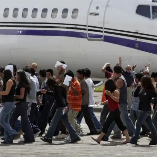 El pastor Maurilio Ambrocio llegó a Gutemala junto a otros 100 inmigrantes en un vuelo charter. ,Archivo.