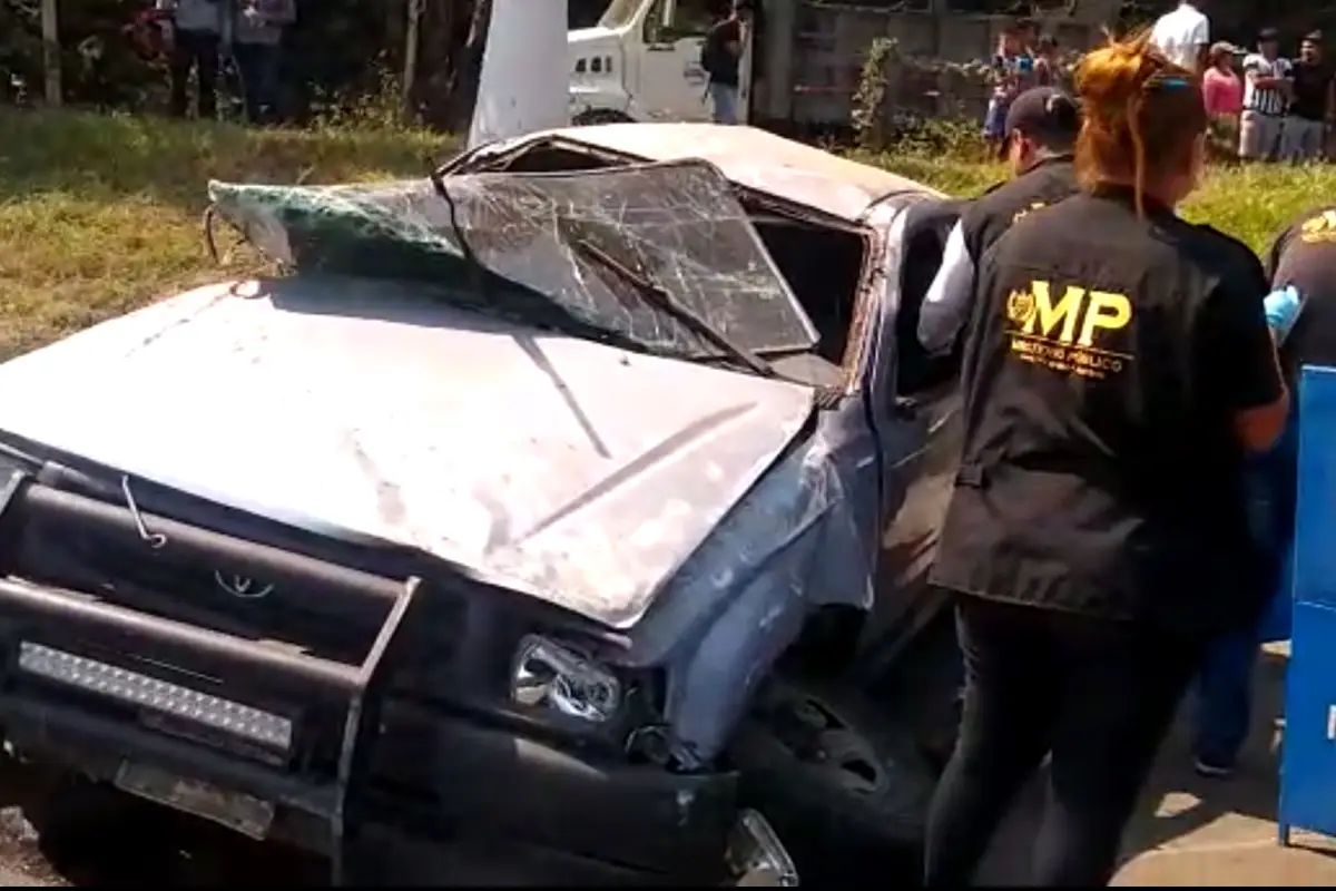 Accidente en autopista Palín-Escuintla