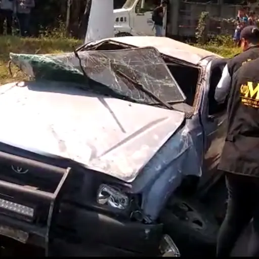 Accidente en autopista Palín-Escuintla