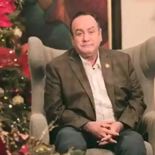 El mensaje de Navidad de Alejandro Giammattei ,