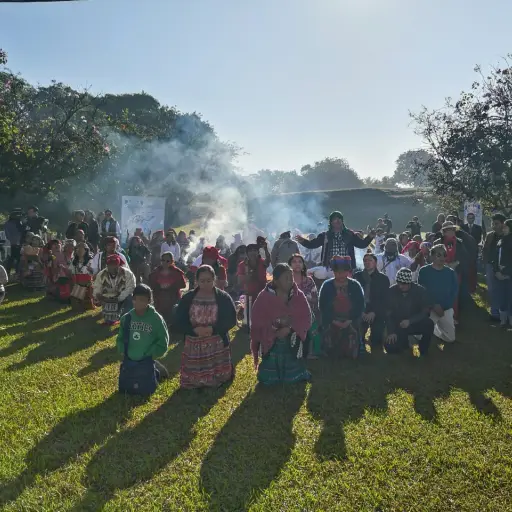 Los presentes oraron por la paz en el país. Foto: Juan Carlos Chanta.