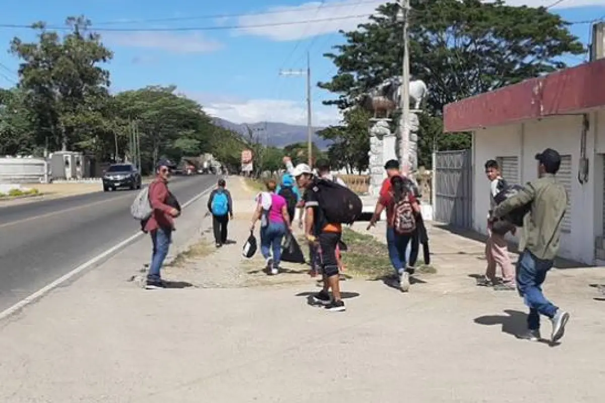 Migrantes hondureños en Chiquimula