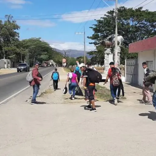 Migrantes hondurenos en Chiquimula