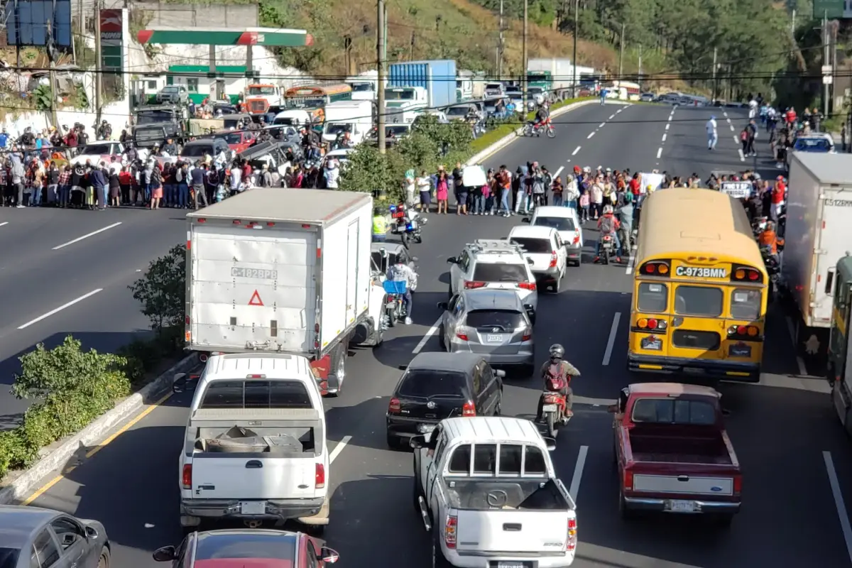 Bloqueo Ruta al Pacífico Villa Nueva Emisoras Unidas Guatemala, 