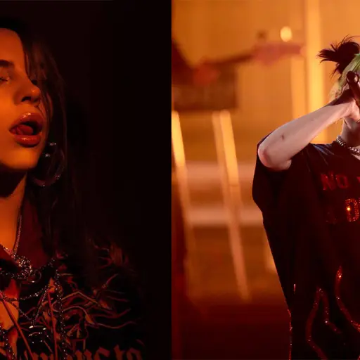 LOS ANGELES, CALIFORNIA - NOVEMBER 24: Billie Eilish performs onstage during the 2019 American Music Awards at Microsoft Theater on November 24, 2019 in Los Angeles, California. (Photo by JC Olivera/Getty Images)