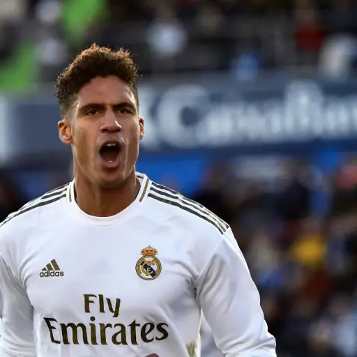 Varane celebra su tanto frente al Getafe. Foto: AFP